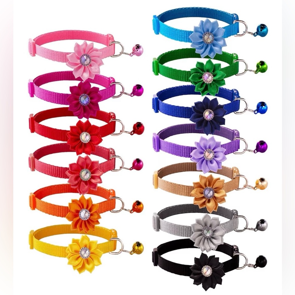 Puppy Bell Collar, multiple colors. Never Worn; choose color.
